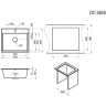 Кухонная мойка GRANULA 5805 арктик (белый) 5805 APKTIK
