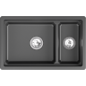 Кухонная мойка GRANULA KS-7304iU черный металлик кварц 7304iU SHBAPC